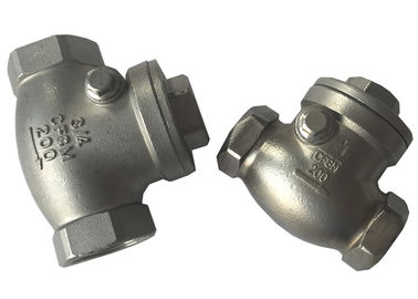Porcellana Valvola di ritenuta avvitata SS316 e SS304, valvola di ritenuta dell'oscillazione dell'acciaio fuso fornitore
